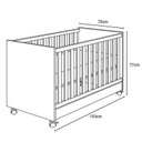 Ver imagem 3 de Berço Mini Cama Americano Doce Sonho 1344 Branco 2v - Qmovi