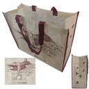 Ver imagem 6 de Bolsa Sacola de Ombro Ecobag Reutilizabel Kit 12 Uni Compras Mercado Feira Multiuso Ab.midia Rafia-0