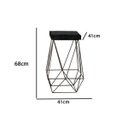 Ver imagem 3 de Banqueta Luci Preta Tecido Sintético Preta Iben Móveis