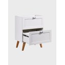 Ver imagem 7 de Gabinete para Banheiro com Tampo Cuba e Espelheira Organica 60cm Retro Mdf Branco Milano - On Móveis