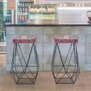 Ver imagem 2 de Banqueta Luci Preta Estampado Iben Móveis