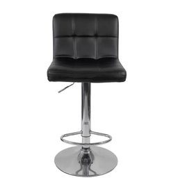 Kit com 2 Banquetas Gomos Confort , Giratoria, com Regulagem de Altura Preta - 4