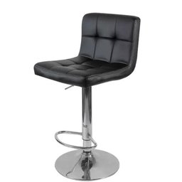 Kit com 2 Banquetas Gomos Confort , Giratoria, com Regulagem de Altura Preta - 8