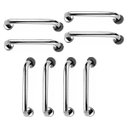 Ver imagem 1 de Barra de Apoio 40cm Aço Inox Kit 8 Unidades Idoso Deficiente Cadeirante Casa Suporte Banheiro Box Co