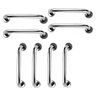 Barra de Apoio 40cm Aço Inox Kit 8 Unidades Idoso Deficiente Cadeirante Casa Suporte Banheiro Box Co - 1
