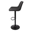 Ver imagem 4 de Banqueta Alta Estofada C/encosto P/cozinha Gir.preta