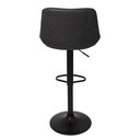 Ver imagem 3 de Banqueta Alta Estofada C/encosto P/cozinha Gir.preta