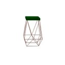 Ver imagem 1 de Banqueta Luci Bronze Suede Verde Iben Móveis