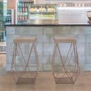 Ver imagem 2 de Banqueta Luci Bronze Suede Bege Iben Móveis