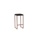 Ver imagem 1 de Banqueta Donna Bronze Suede Preta Iben Móveis