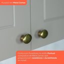 Ver imagem 3 de Cozinha Modulada Americana 2 Peças Aéreo e Balcão 80cm Cinza/Nature com Tampo MDP - Móveis Henn