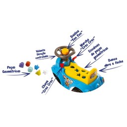 Carrinho Andador Interativo Ketokinha - Divertido e Educativo Cor:dog Azul - 3