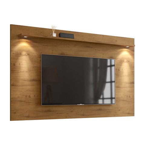 Painel para TV Aspen 1.8 Madeiro Canela - Móveisaqui