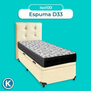 Ver imagem 4 de Kit Cabeceira + Cama Box Bau + Colchão Solteiro D33 Iso100 Ortobom