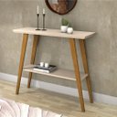 Ver imagem 1 de Aparador Monaco Prateleiras Mdf Pé Pinus Decor Sala Moderna