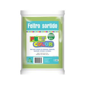 Feltro Feltcolor Liso Verde Água - 70cm X 50cm
