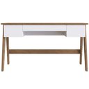 Ver imagem 2 de Mesa Escrivaninha Soul Vintage 3 Gavetas MDP 150cm Off White Lyam Decor
