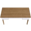 Ver imagem 5 de Mesa Escrivaninha Soul Vintage 3 Gavetas MDP 150cm Off White Lyam Decor