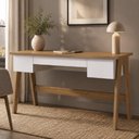 Ver imagem 4 de Mesa Escrivaninha Soul Vintage 3 Gavetas MDP 150cm Off White Lyam Decor