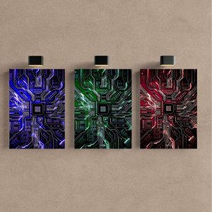 Kit 3 Quadro Gamer Placa Mãe Nerd Pc Lol Cs Mdf 40x28cm