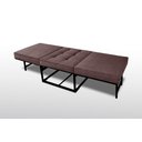 Ver imagem 2 de Puf Cama Pc01_mm 04 que Se Transforma em Sofá Cama Resistente e Confortável em Sued