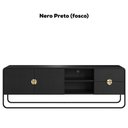 Ver imagem 4 de Rack Bancada Organica Tv 65 Polegadas 180 Cm 28076 Artesano Nero Preto