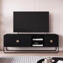 Ver imagem 7 de Rack Bancada Organica Tv 65 Polegadas 180 Cm 28076 Artesano Nero Preto