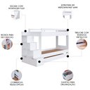 Ver imagem 3 de Treliche Infantil com Escada e Nichos Infix C06 Branco - Mpozenato