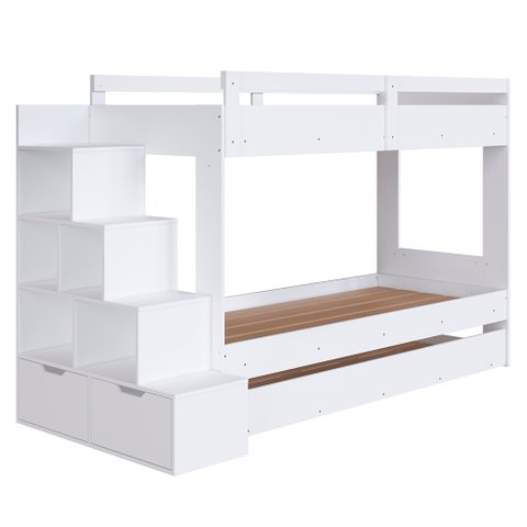 Treliche Infantil com Escada e Nichos Infix C06 Branco - Mpozenato