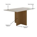 Ver imagem 2 de Mesa de Jantar Retangular 160cm Helo Poliman Móveis