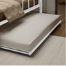 Cama Auxiliar Ferro Aço com Rodizios Deslizante Solteiro - Branco Cor:branco - 2