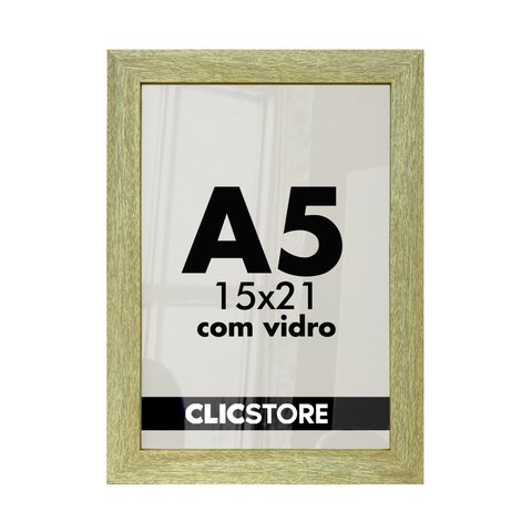 Kit 3 Molduras 15x21 Foto A5 Vidro Porta Retrato Parede Qualidade Premium Quadros Decoração Arte Ima
