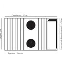 Ver imagem 3 de Esteira para Sofá Flexível 2 Porta Copos e Porta Controle LC Marques