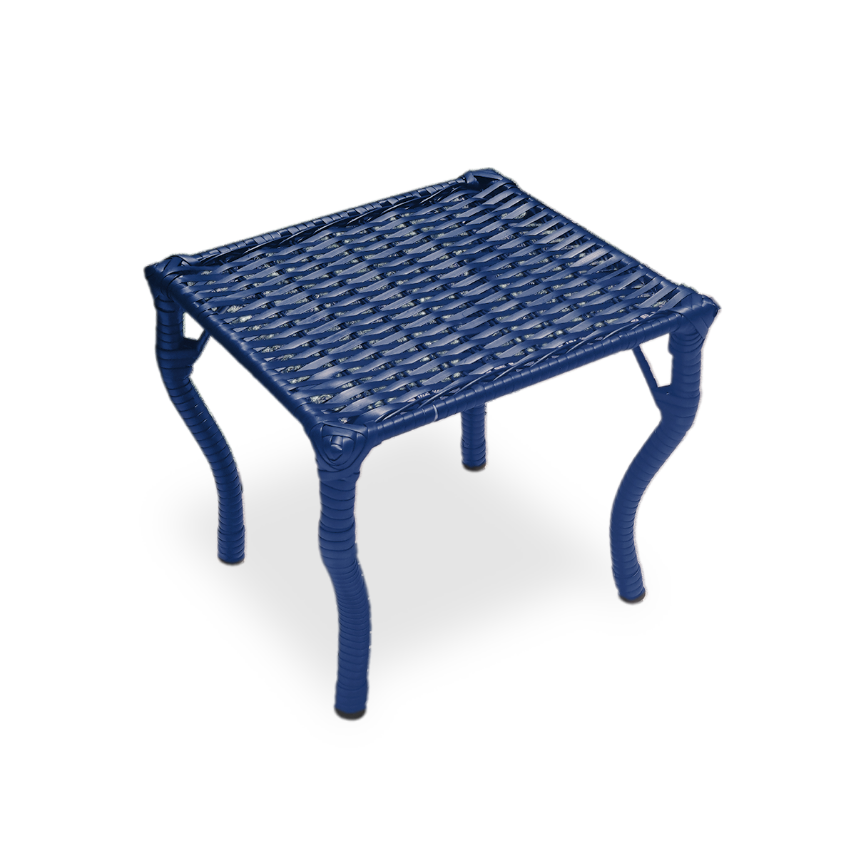 Kit 2 Cadeiras em Fibra Sintética Madrid com Mesa de Centro Cor:azul - 8