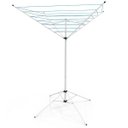 Ver imagem 1 de Varal De Chão Aço Carbono Retrátil Giratório Reforçado 7 Cordas Durável Varal Sul