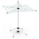 Ver imagem 1 de Varal De Chão Aço Carbono Retrátil Giratório Reforçado 4 Cordas Durável Varal Sul