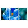 Quadro Decorativo 80x140 flor azul desabrochando - 1