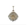 Lustre Pendente 2em1 Sobrepor Cristal K9 Pinho 6xe14 Moderno LTB-001 - 1