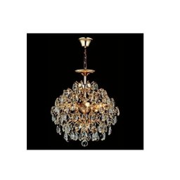 Lustre Pendente 2em1 Sobrepor Cristal K9 Pinho 6xe14 Moderno LTB-001 - 4