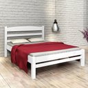 Ver imagem 2 de Cama de Casal Madeira Maciça cor Branca