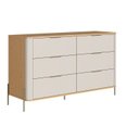 Ver imagem 3 de Cômoda 6 Gavetas Quarto de Casal 100% MDF Cantos Arredondados