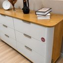 Ver imagem 6 de Cômoda 6 Gavetas Quarto de Casal 100% MDF Cantos Arredondados