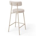 Ver imagem 7 de Kit 03 Banquetas Baixa Cozinha Sala Jantar Bancada Milão Arena L02 Bouclê Bege - lyam decor