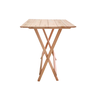 Mesa Bistrô para Area Gourmet Dobrável de Madeira Maciça: Natural - 2