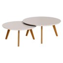 Ver imagem 1 de Kit Mesa de Centro Classic Redonda Off White - Imcal
