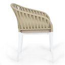 Ver imagem 5 de Cadeira Estofada Design Riva em Polipropileno - Branco/nude