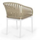 Ver imagem 6 de Cadeira Estofada Design Riva em Polipropileno - Branco/nude