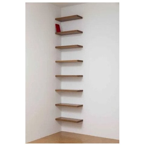 Kit 8 Prateleiras 45x15 Suporte Invisível Madeira Maciça