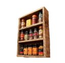 Ver imagem 1 de Prateleira Para Especiarias 3 Andar Porta Temperos Cozinha