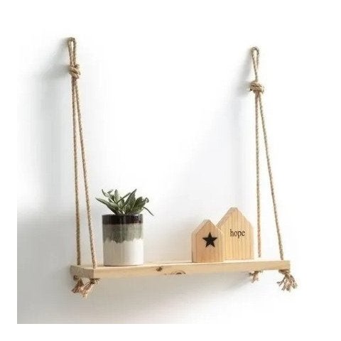Prateleira Decorativa Nature com Cordas -